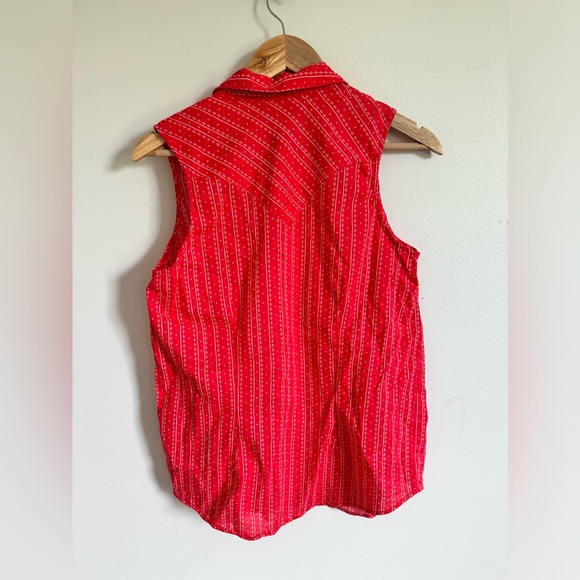 Wrangler Snap Button Up Tank Vintage, Size M - Picture 2 of 3